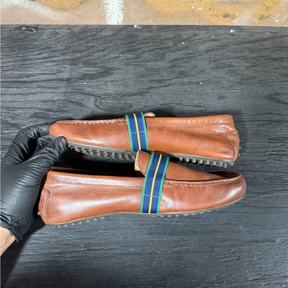 Polo Ralph Lauren Riali Driving Loafers in brown leather Mens Size 9.5 - Picture 8 of 9